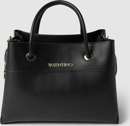 Czarna torebka Valentino Bags w wakacyjnym stylu ze skóry na ramię