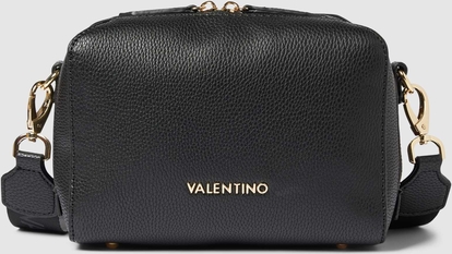 Czarna torebka Valentino Bags z aplikacjami na ramię średnia