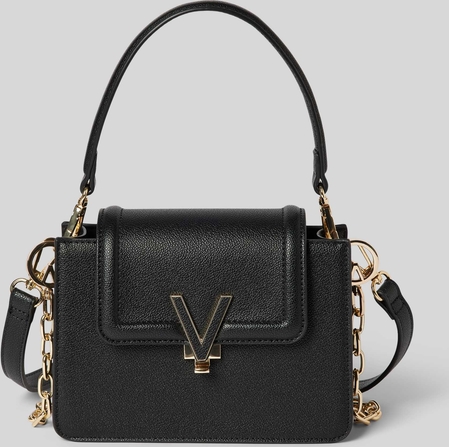 Czarna torebka Valentino Bags z aplikacjami w stylu glamour na ramię