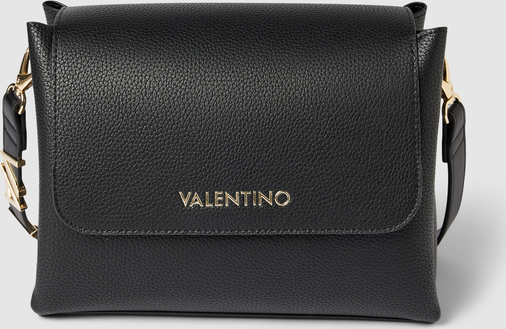 Czarna torebka Valentino Bags ze skóry matowa średnia