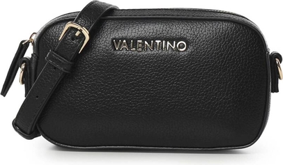 Czarna torebka Valentino by Mario Valentino w stylu glamour na ramię