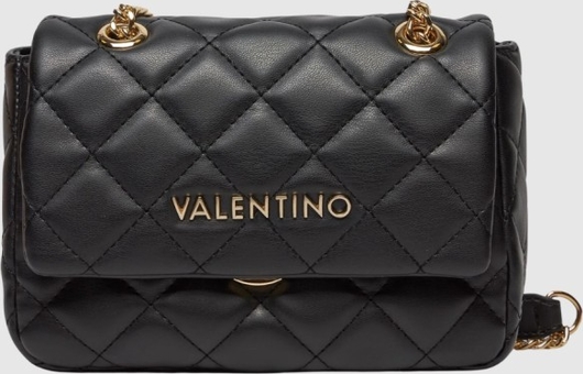 Czarna torebka Valentino by Mario Valentino w stylu glamour średnia