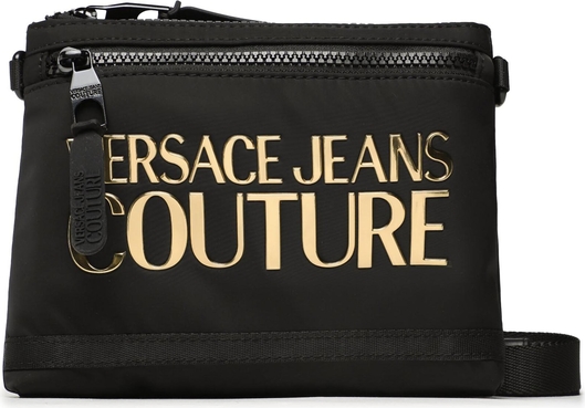 Czarna torebka Versace Jeans średnia matowa na ramię