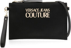 Czarna torebka Versace Jeans średnia na ramię matowa
