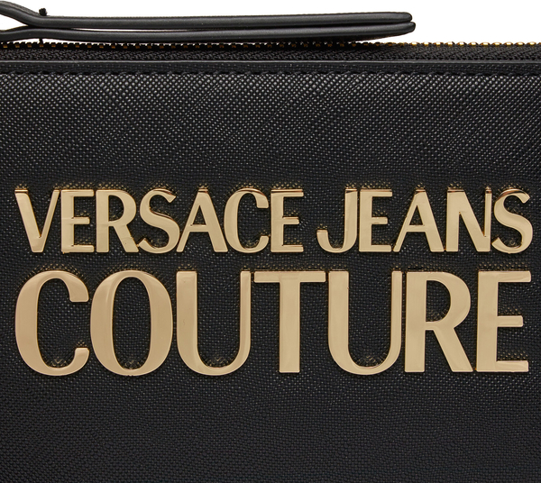 Czarna torebka Versace Jeans w młodzieżowym stylu na ramię