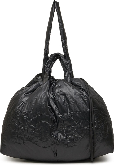 Czarna torebka Vic Matié w wakacyjnym stylu matowa duża