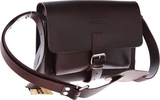 Czarna torebka VOOC ze skóry w stylu retro