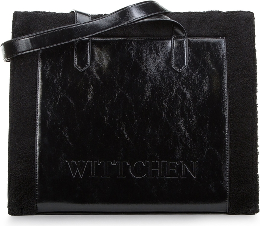 Czarna torebka Wittchen na ramię ze skóry ekologicznej