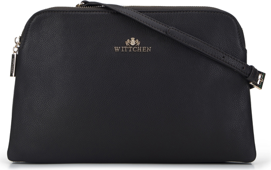Czarna torebka Wittchen średnia w młodzieżowym stylu matowa