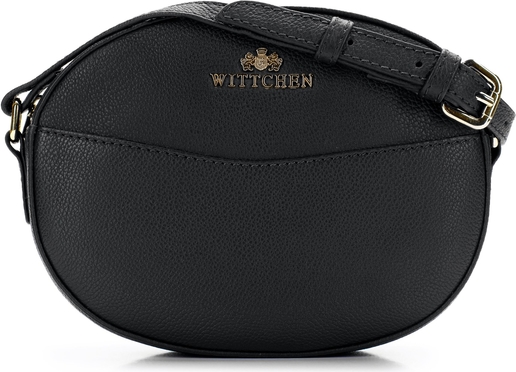Czarna torebka Wittchen w młodzieżowym stylu na ramię ze skóry