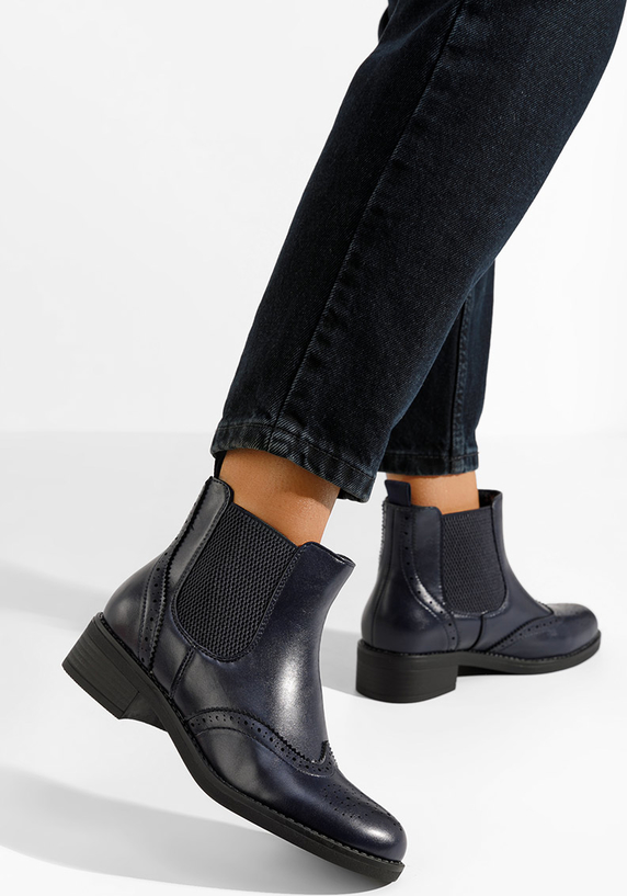 Czarne botki Zapatos w stylu casual