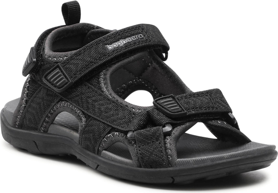 Czarne buty dziecięce letnie Bagheera dla chłopców na rzepy