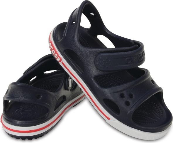 Czarne buty dziecięce letnie Crocs na rzepy