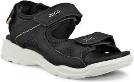 Czarne buty dziecięce letnie Ecco na rzepy