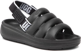 Czarne buty dziecięce letnie UGG Australia na rzepy