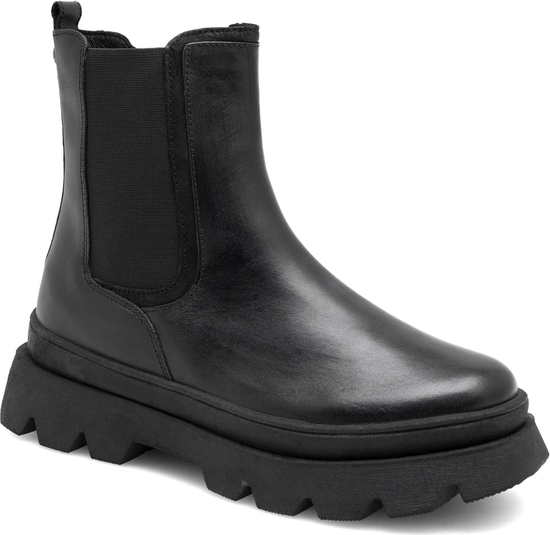 Czarne buty dziecięce zimowe Badura