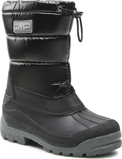 Czarne buty dziecięce zimowe CMP sznurowane