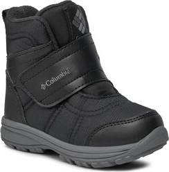 Czarne buty dziecięce zimowe Columbia dla chłopców
