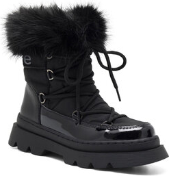 Czarne buty dziecięce zimowe DeeZee