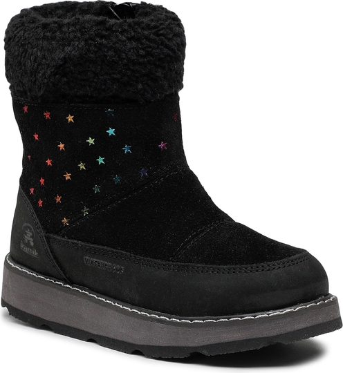 Czarne buty dziecięce zimowe Kamik