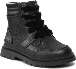 Czarne buty dziecięce zimowe Mayoral sznurowane