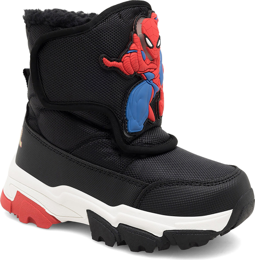 Czarne buty dziecięce zimowe Spiderman Ultimate