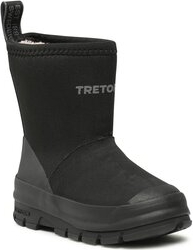 Czarne buty dziecięce zimowe Tretorn