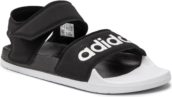 Czarne buty letnie męskie Adidas na rzepy
