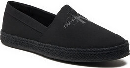 Czarne buty letnie męskie Calvin Klein z tkaniny