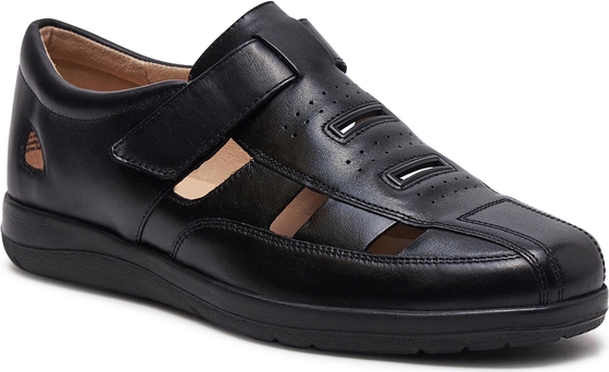 Czarne buty letnie męskie Caprice