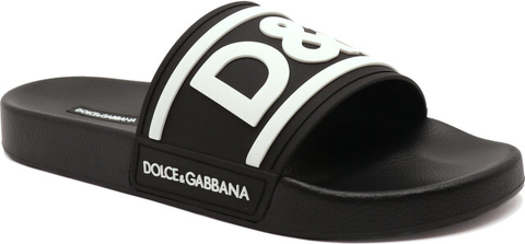 Czarne buty letnie męskie Dolce Gabbana w sportowym stylu