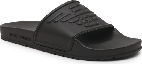 Czarne buty letnie męskie Emporio Armani