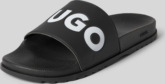 Czarne buty letnie męskie Hugo Boss w sportowym stylu