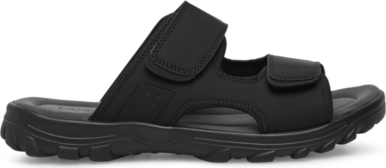 Czarne buty letnie męskie Lanetti w stylu casual