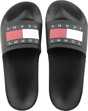 Czarne buty letnie męskie Tommy Hilfiger w sportowym stylu