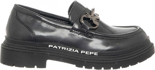 Czarne buty Patrizia Pepe z płaską podeszwą