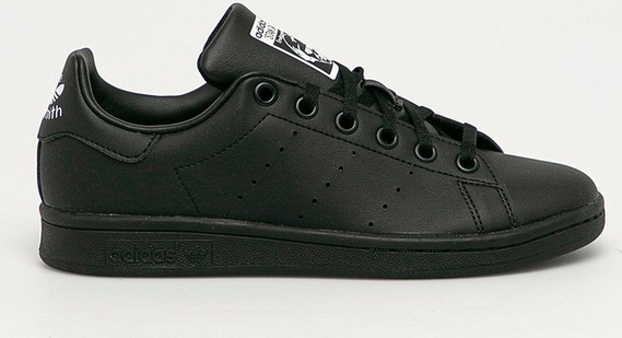 Czarne buty sportowe Adidas Originals sznurowane w sportowym stylu