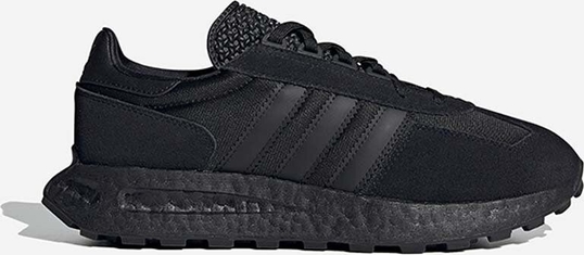 Czarne buty sportowe Adidas Originals sznurowane w sportowym stylu