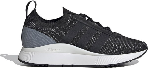 Czarne buty sportowe Adidas Originals sznurowane w sportowym stylu z zamszu
