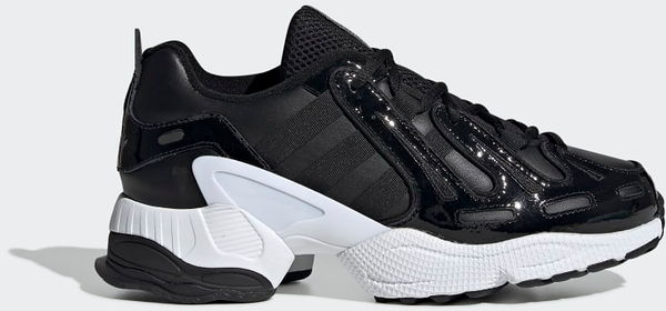 Czarne buty sportowe Adidas Originals w sportowym stylu eqt support