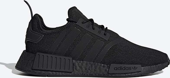 Czarne buty sportowe Adidas Originals z płaską podeszwą w sportowym stylu sznurowane