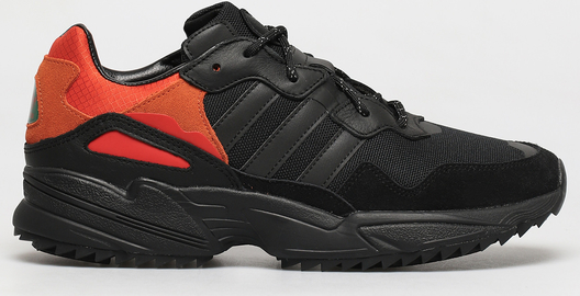 Czarne buty sportowe Adidas Originals z zamszu sznurowane