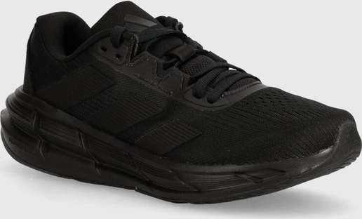 Czarne buty sportowe Adidas Performance w sportowym stylu sznurowane