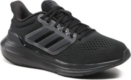 Czarne buty sportowe Adidas Performance z płaską podeszwą w sportowym stylu sznurowane