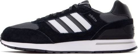 Czarne buty sportowe Adidas sznurowane w sportowym stylu