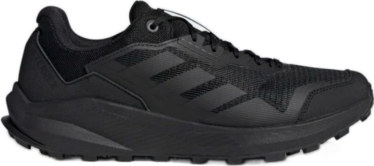 Czarne buty sportowe Adidas sznurowane w sportowym stylu terrex