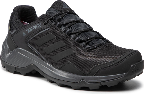 Czarne buty sportowe Adidas sznurowane z goretexu