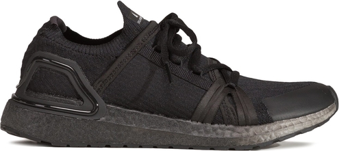 Czarne buty sportowe Adidas ultraboost z płaską podeszwą
