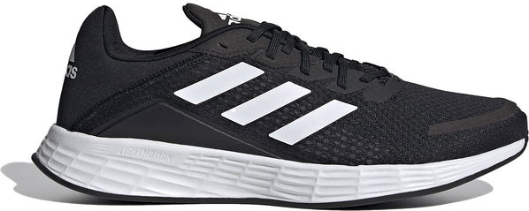 Czarne buty sportowe Adidas w sportowym stylu duramo sznurowane