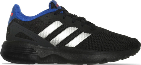 Czarne buty sportowe Adidas w sportowym stylu sznurowane